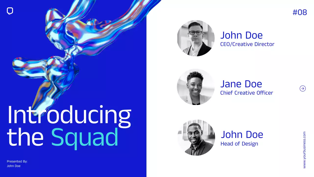 Blue Modern Business Profile Presentation