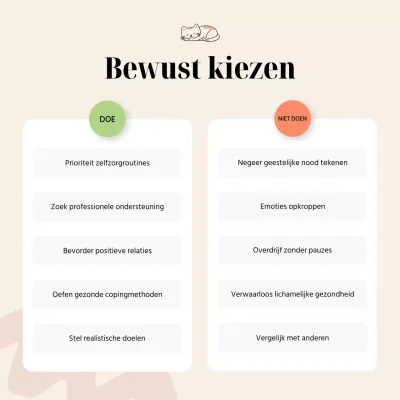 Beige en wit Minimal Mindful Gezondheid Lifestyle Tips Gids