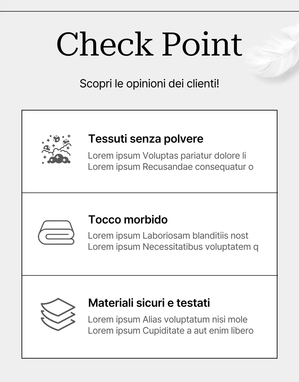Promuovere la biancheria da letto grigia e moderna