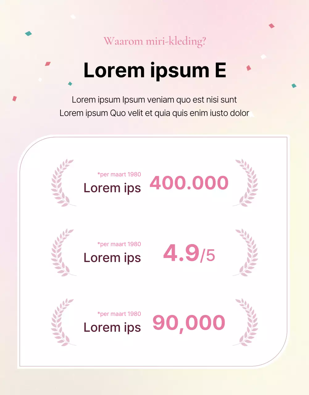 Promoot een trendy modedetail intro in roze