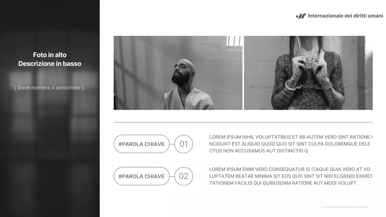 Rapporto in bianco e nero, semplice ma potente, per le ONG