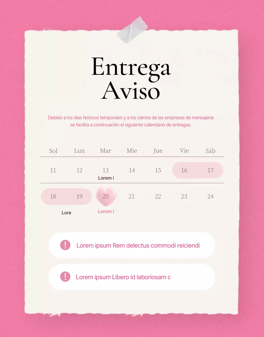 Promueve detalles de moda en rosa