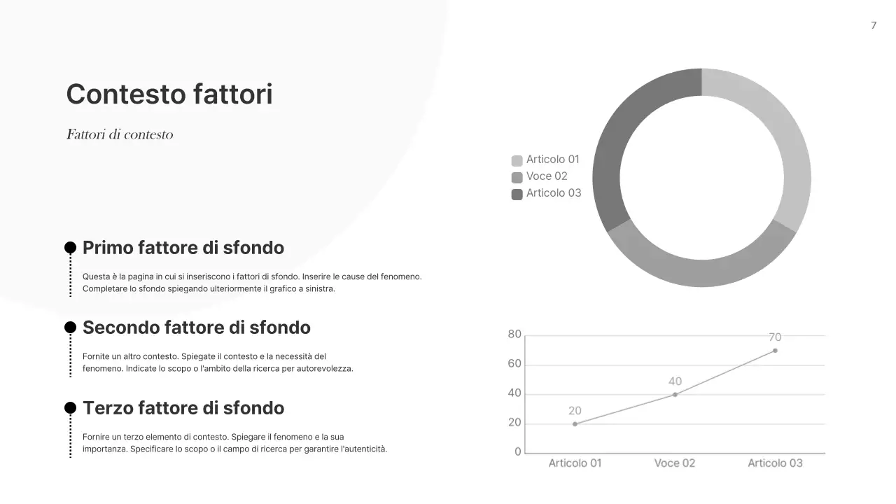 Rapporti di base in bianco e nero