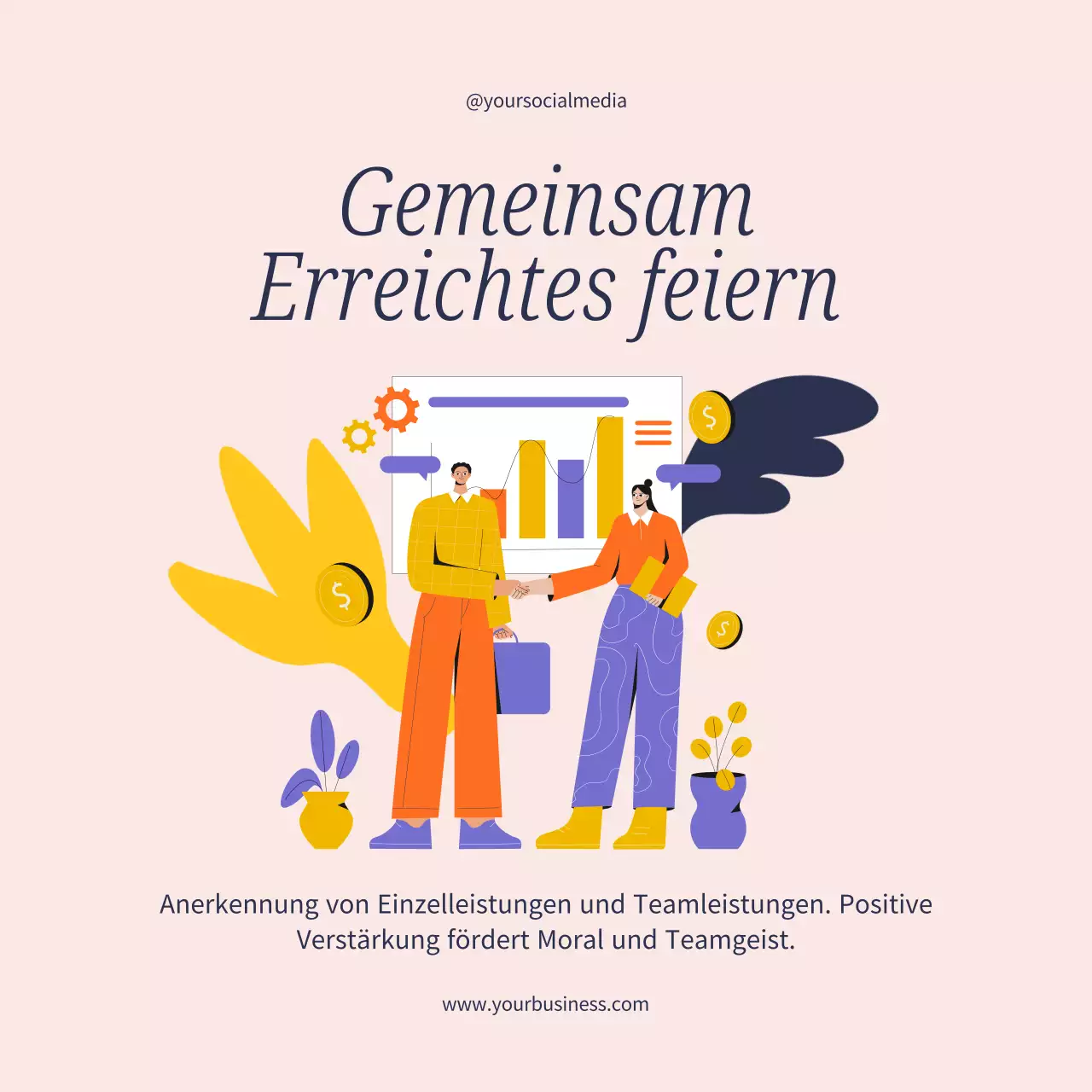 Beige und Lila Trendy Team Harmony Tipps & Leitfaden