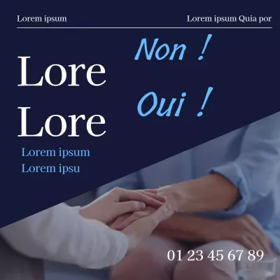 Promouvoir le conseil en rétablissement personnel bleu marine simple