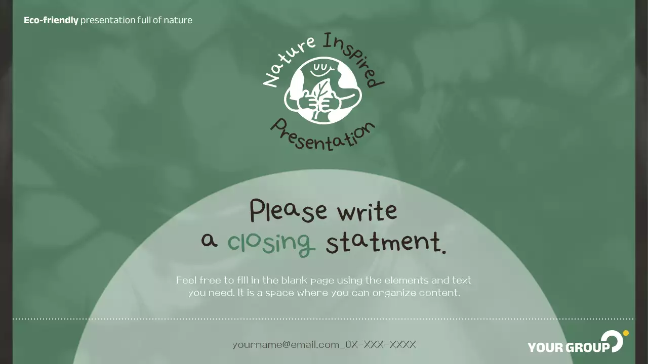 Green Minimal Nature Presentation