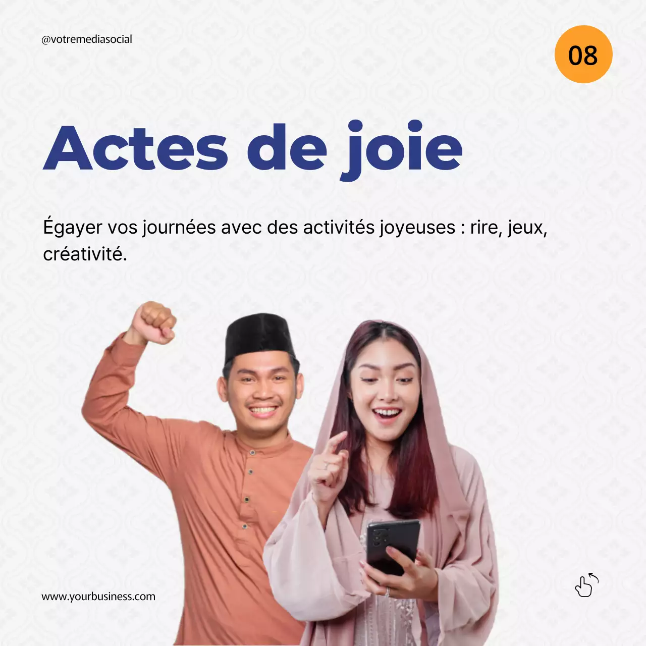 Bleu Orange Guide d'astuces simples pour le Ramadan