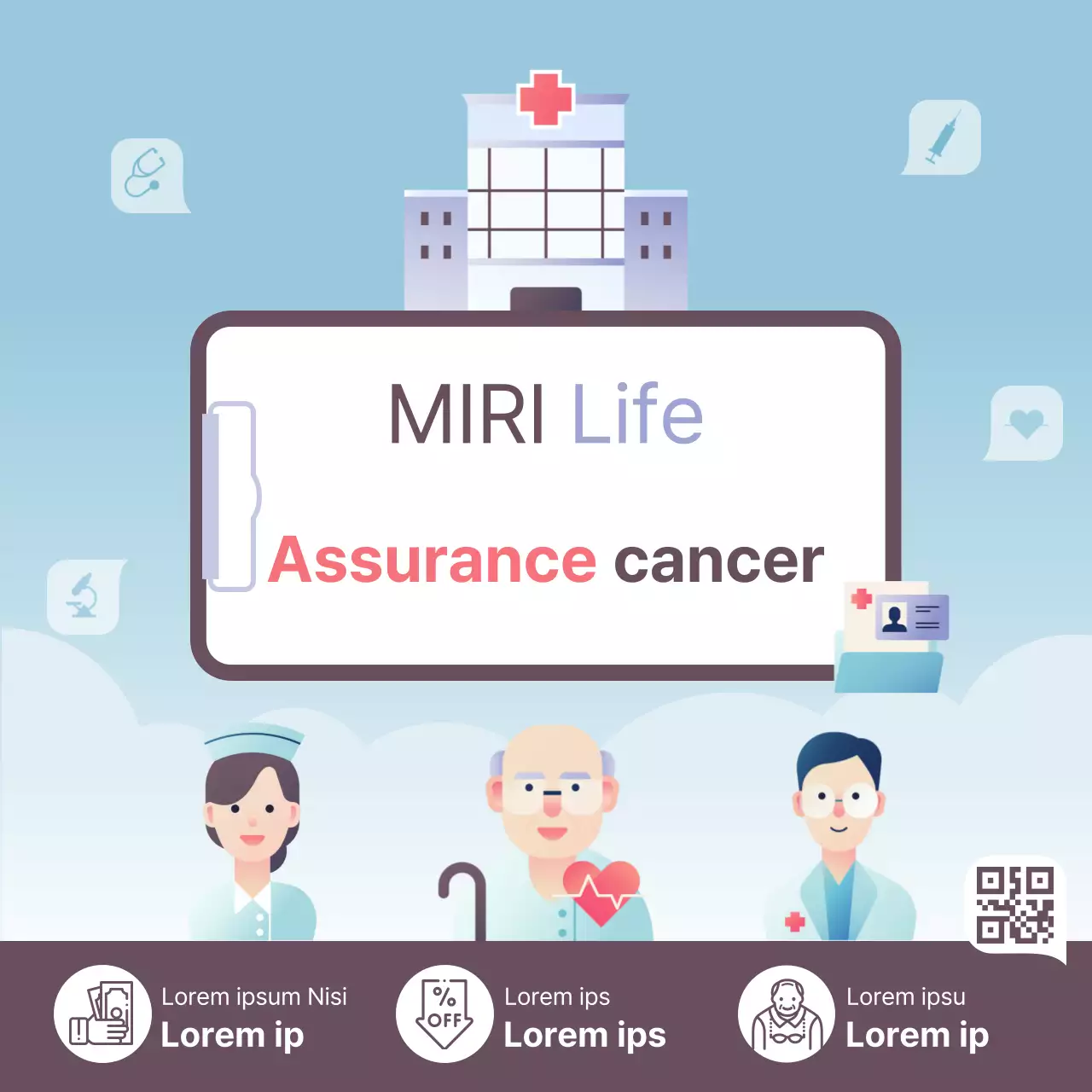 A propos des produits d'assurance à la mode en bleu clair et marron