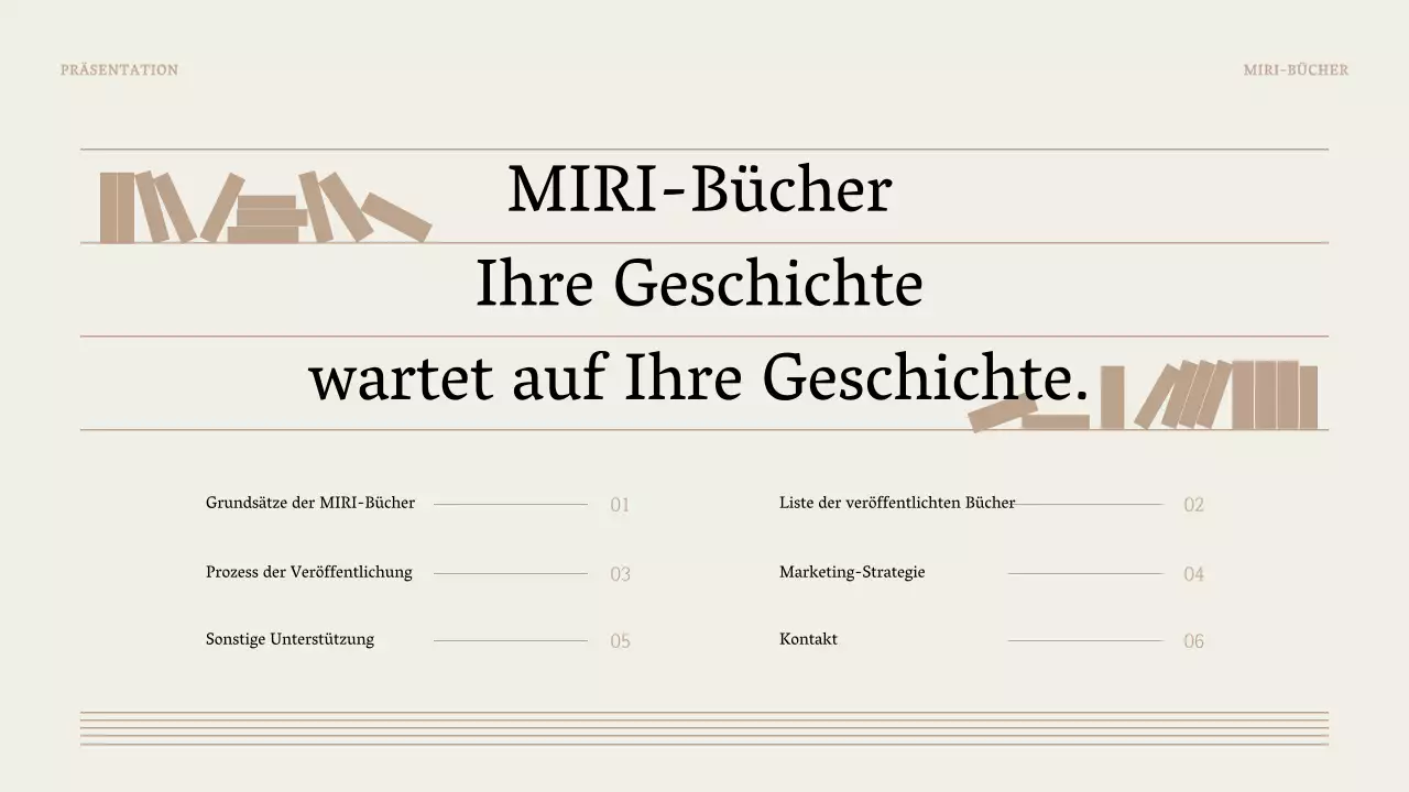 Ein einfacher Buchvorschlag in Braun und Beige