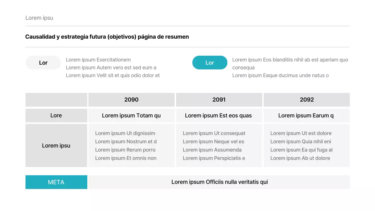 Un sencillo informe corporativo en menta y blanco