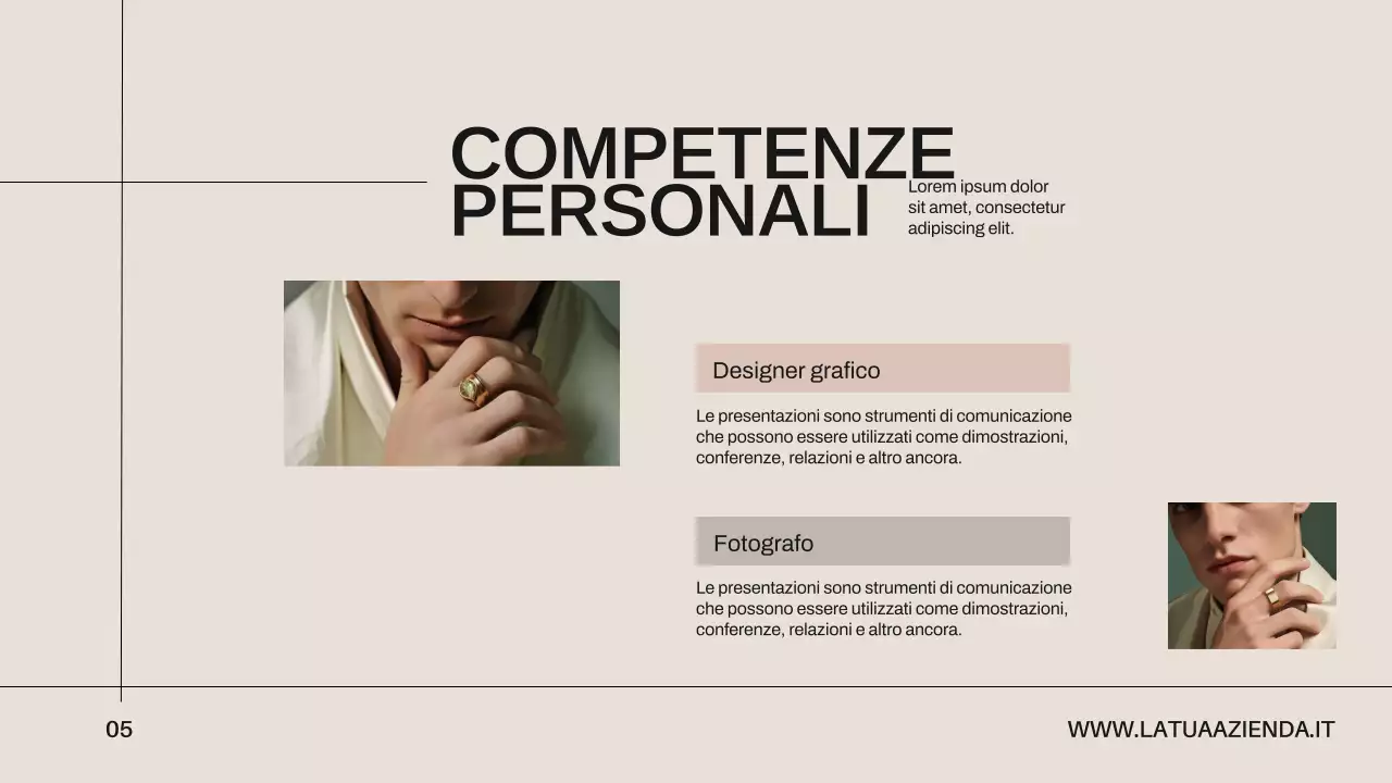 Portafoglio di design creativo minimalista beige e nero