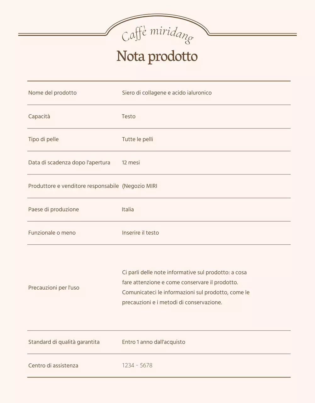 Istruzioni e avvertenze o pubblicità per le pagine di dettagli d'epoca in avorio e beige