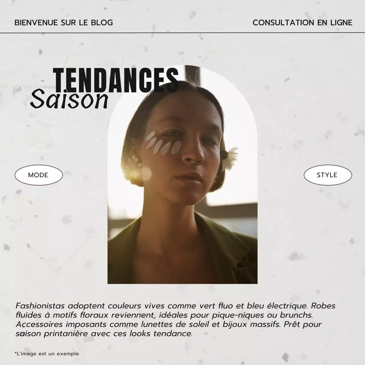 Service de stylisme de mode minimal gris et noir Annonce