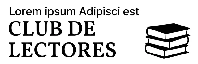 Diseño limpio con ilustraciones de libros