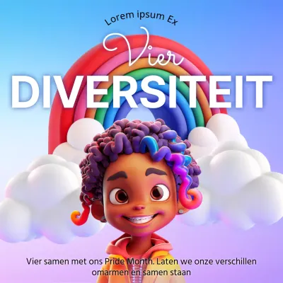 Promoot een fantastisch Pride-evenement in neonkleuren