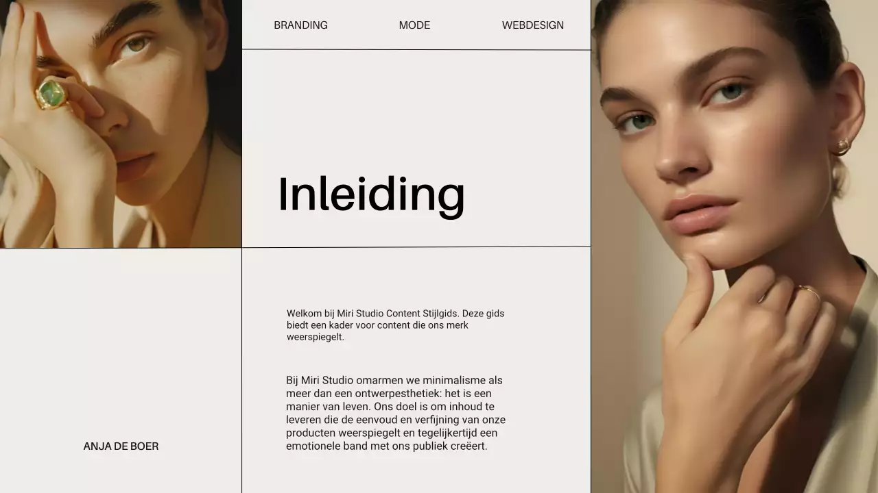 Ivory Stijlgids Modern Merk Strategie