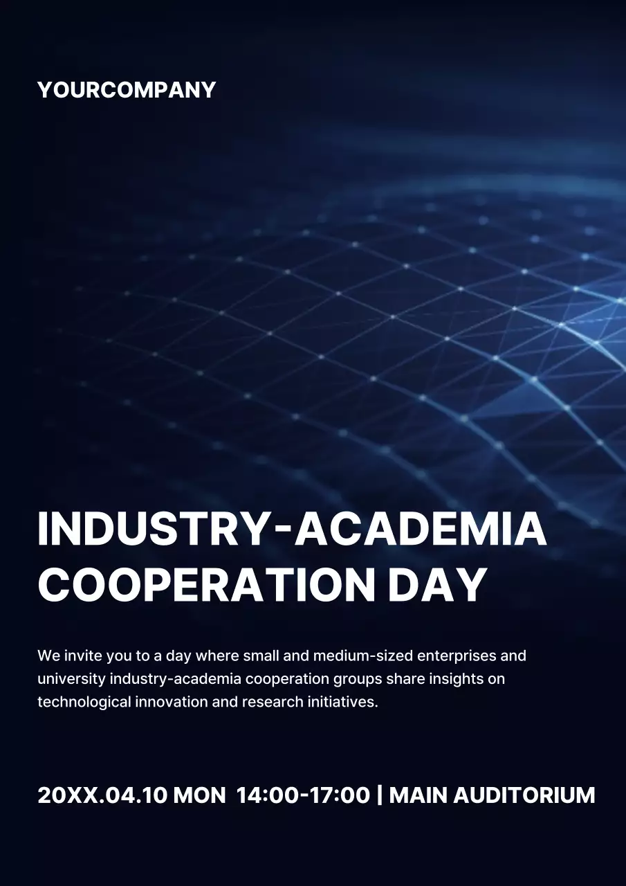 Navy Professional Cooperation Event Poster