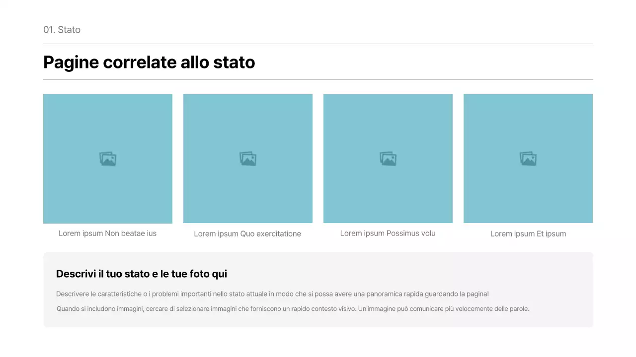 Un semplice rapporto aziendale in bianco e menta