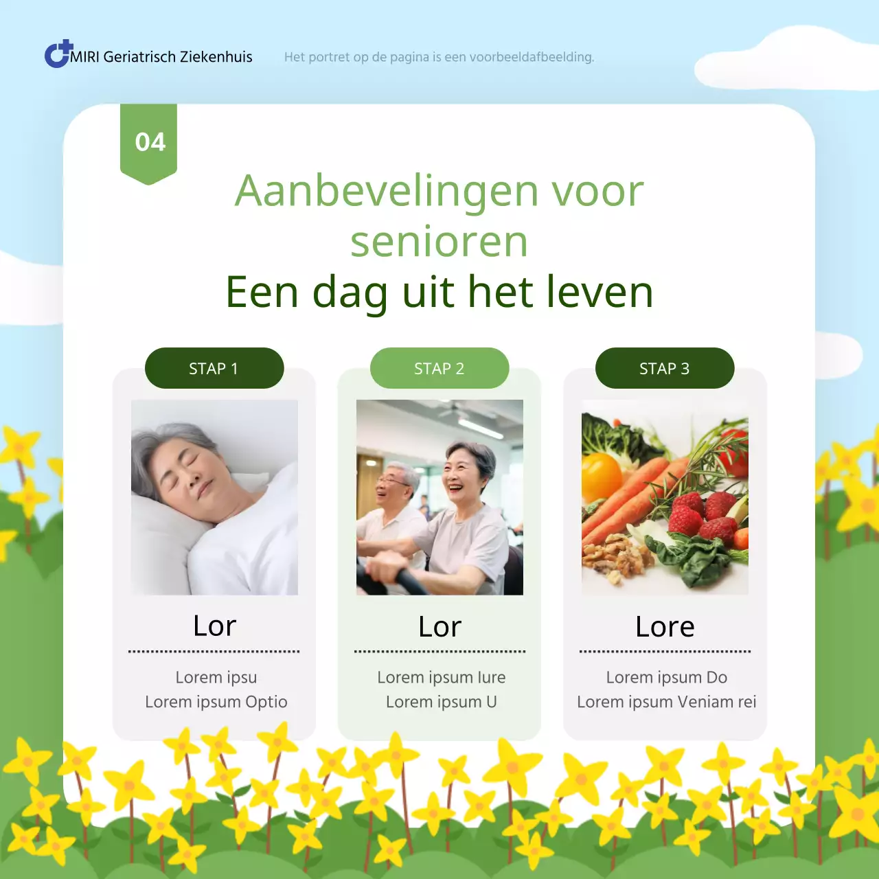 Een gids met voorzorgsmaatregelen voor seizoensgebonden gezondheid voor oudere volwassenen met gele en groene pokken