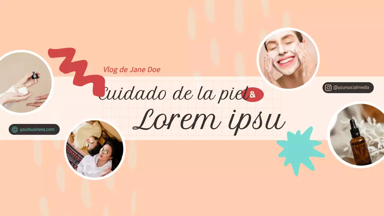 Videoguía de consejos de belleza y cuidado de la piel de color beige