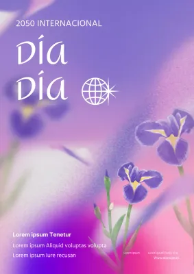 Promueva una celebración moderna del Día de la Mujer en rosa y morado