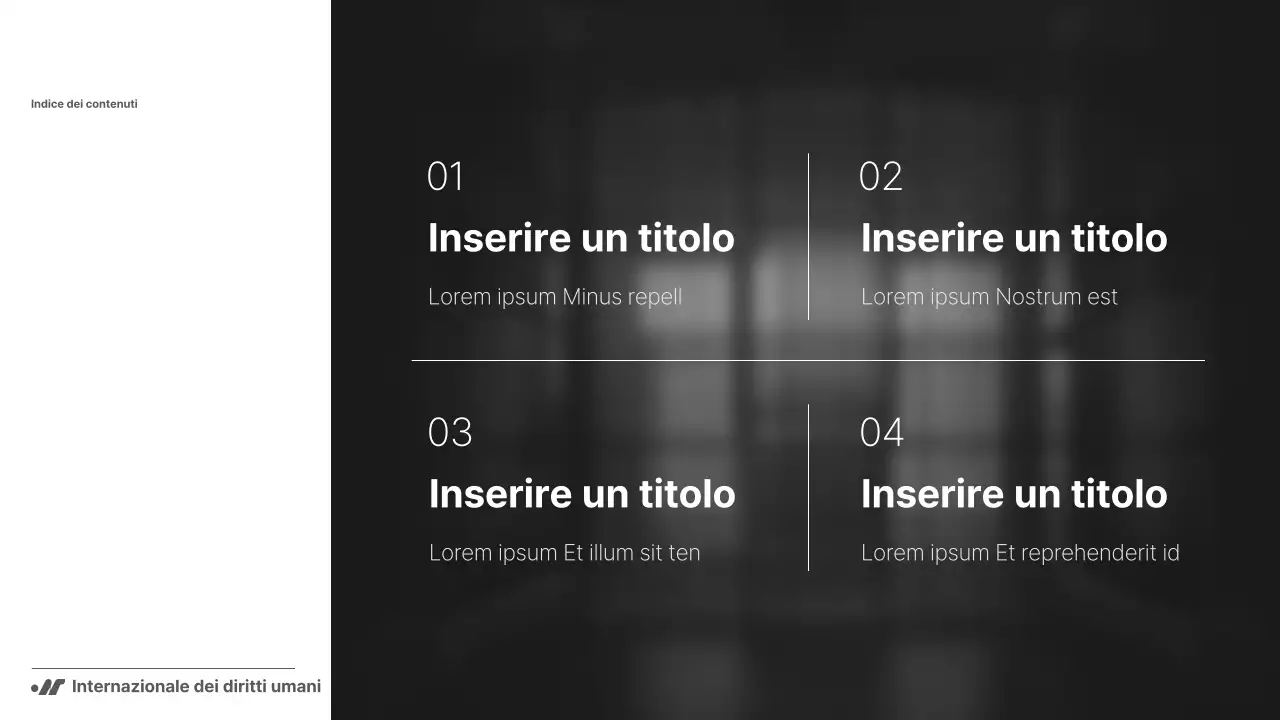 Rapporto in bianco e nero, semplice ma potente, per le ONG