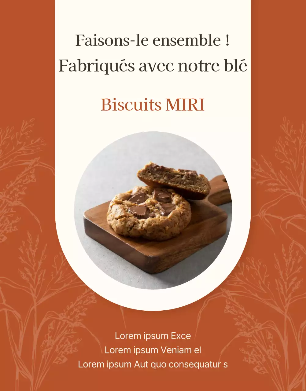 Promouvoir le café hollandais moderne sur fond brun