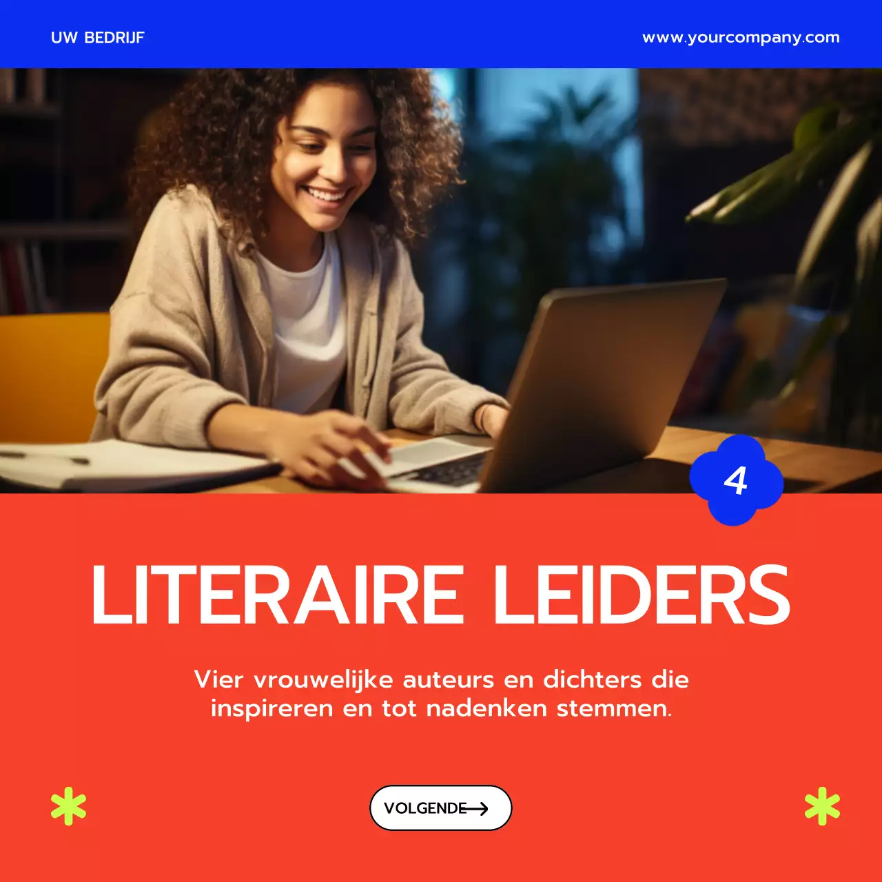 Paars en Geel Pop-thema Vrouwenmaand Tips Publiciteit