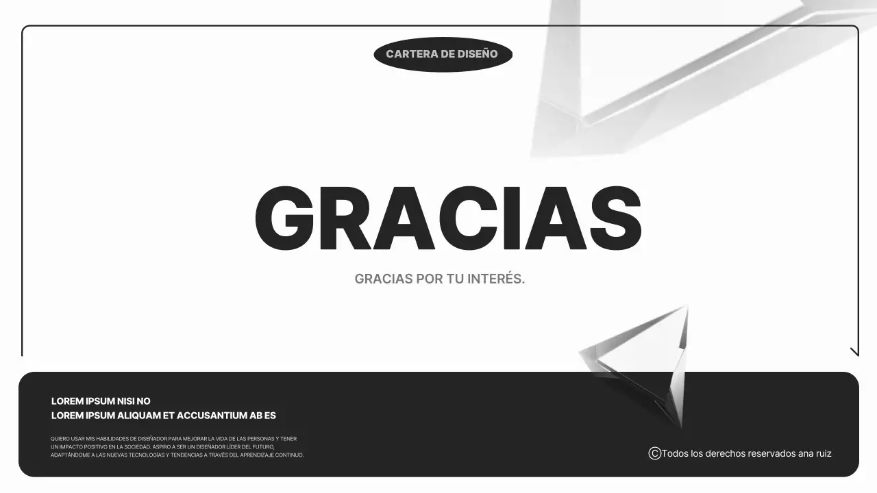 Cartera de diseño minimalista en blanco y negro