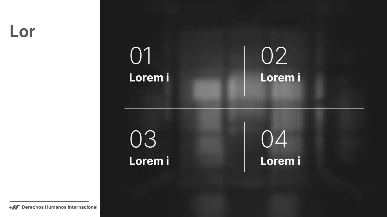 Informe en blanco y negro, sencillo pero contundente, para las ONG