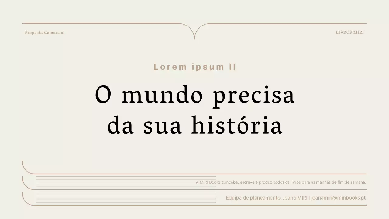 Uma proposta de livro simples em castanho e bege