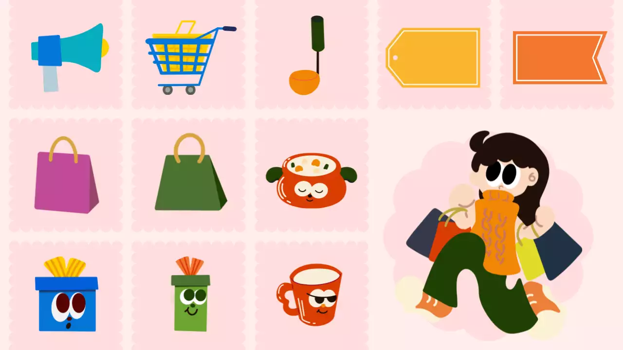 éléments printaniers mignons