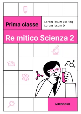 Un simpatico quaderno scolastico in bianco e rosa caldo