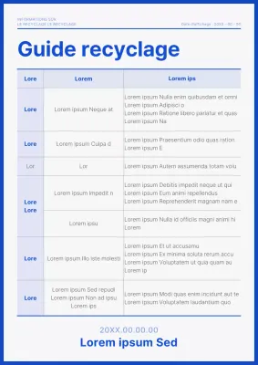 Un guide simple pour recycler en bleu marine et blanc