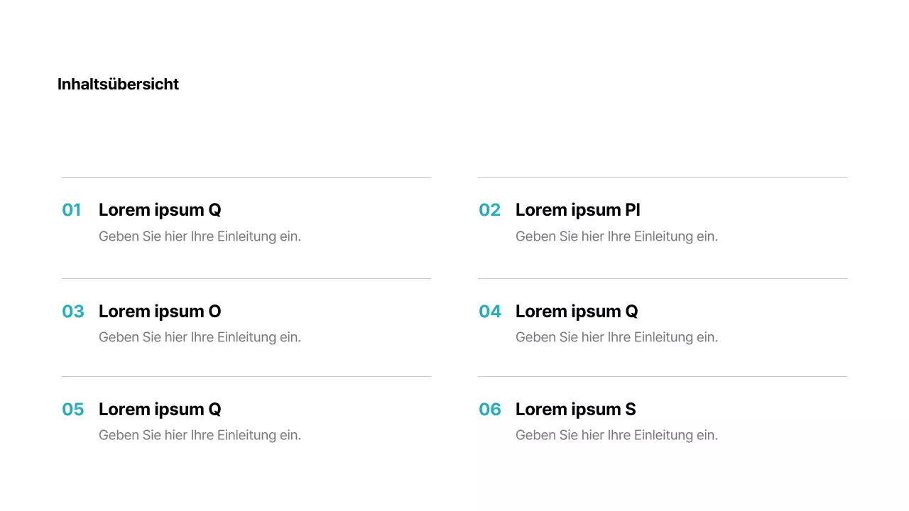 Ein einfacher Unternehmensbericht in Mint und Weiß