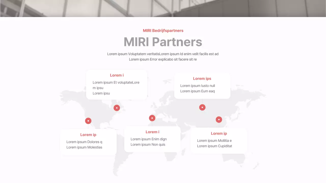 Een eenvoudige zakelijke prospectus in rood