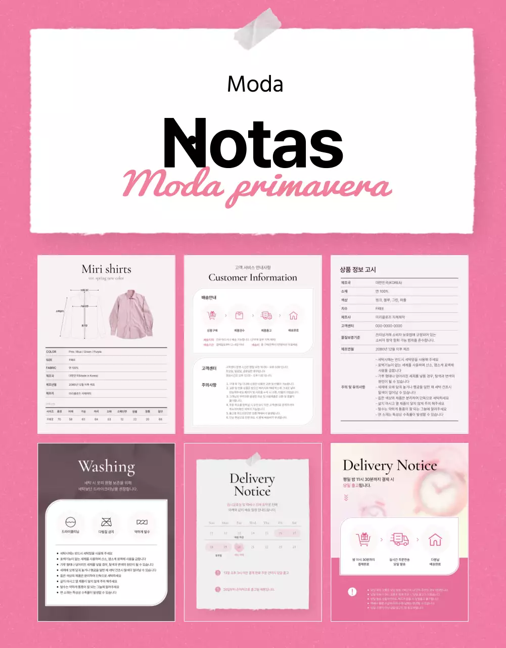 Promover os pormenores da moda em cor-de-rosa