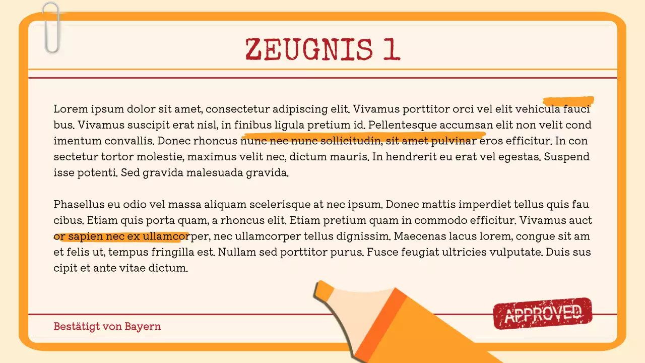 Beige and Orange Retro Case File Report