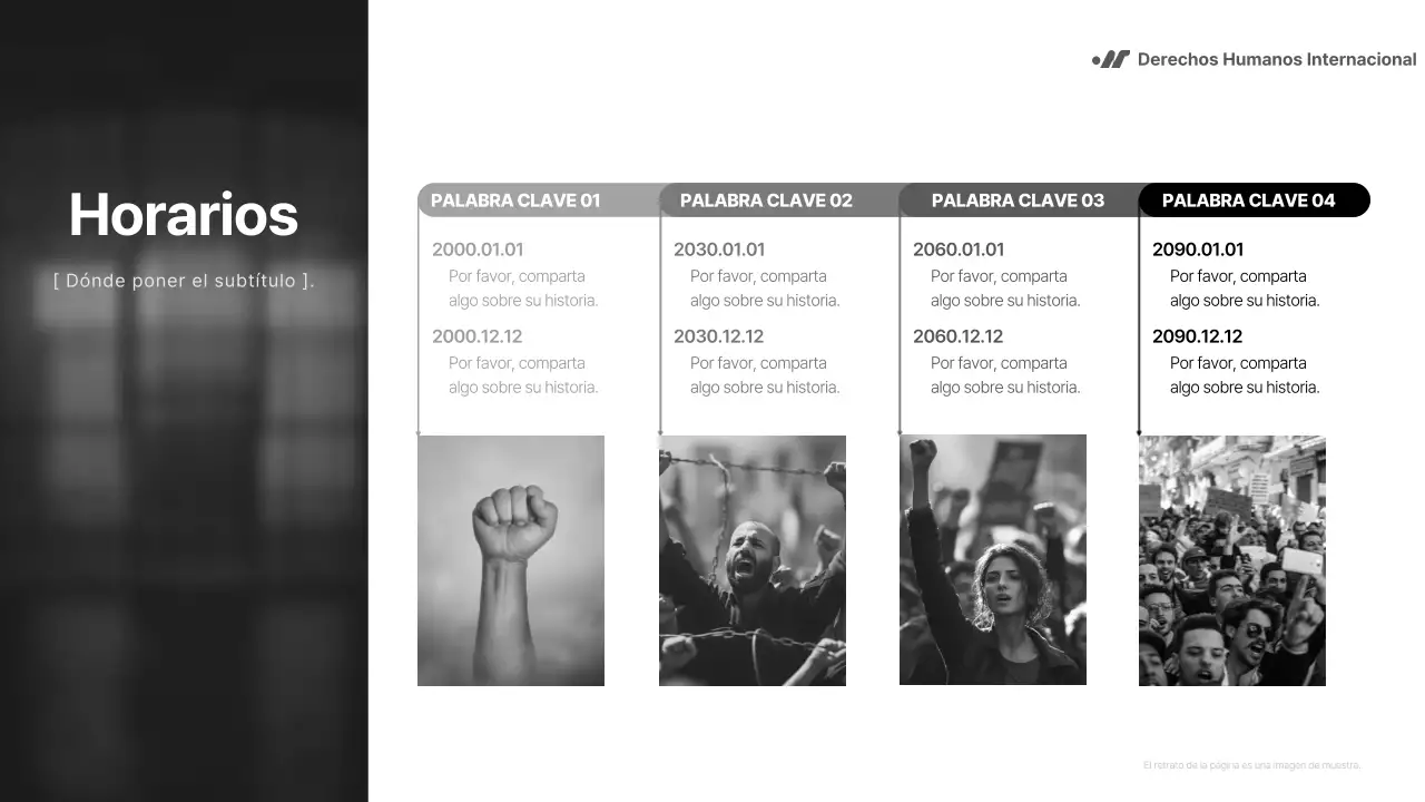 Informe en blanco y negro, sencillo pero contundente, para las ONG