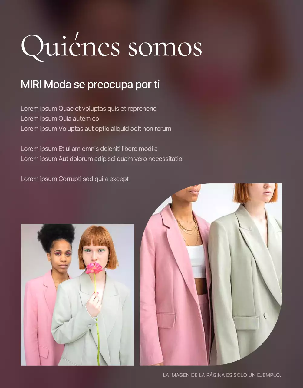 Promueva una introducción de detalle de moda en rosa