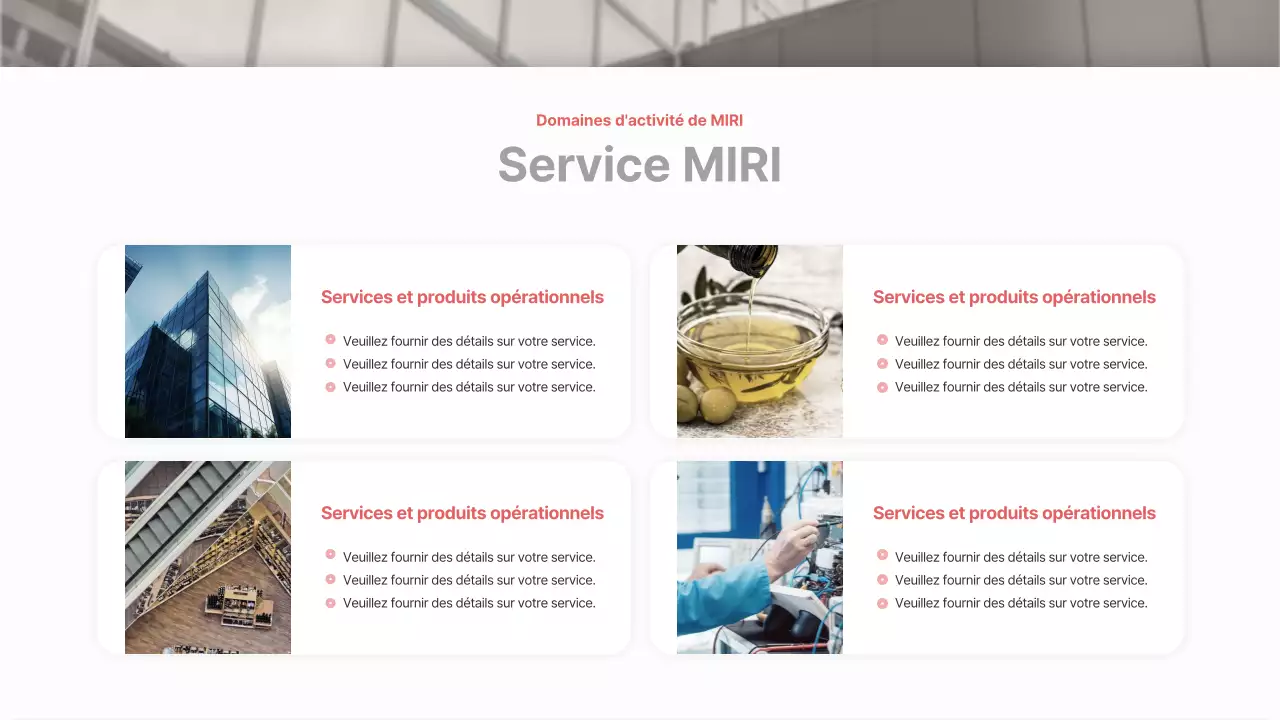 Un simple prospectus d'entreprise en rouge