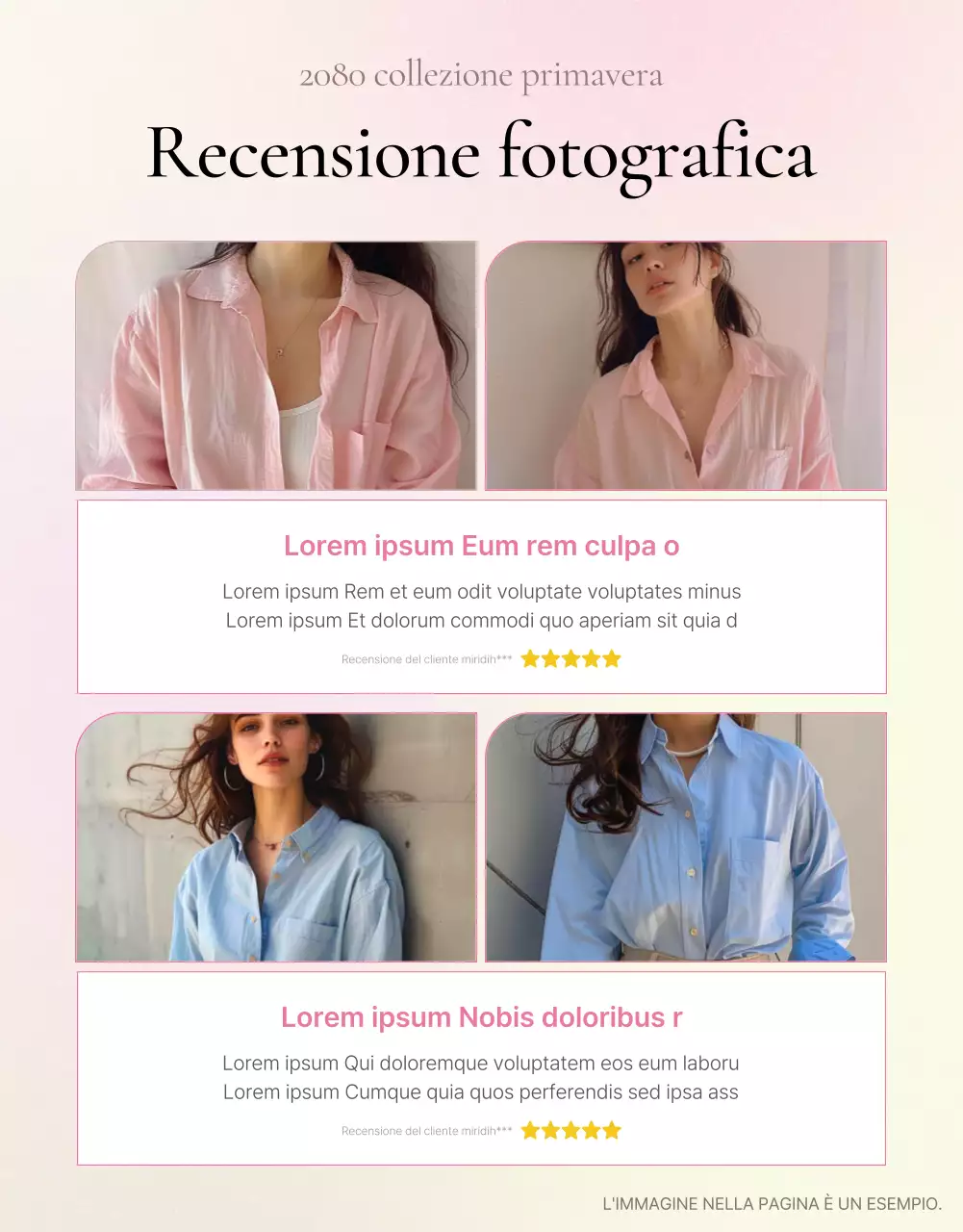 Promuovere una rassegna dettagliata della moda kitsch in rosa