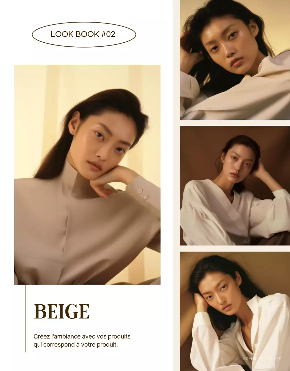 Promouvoir une mode simple dans les tons beige et marron