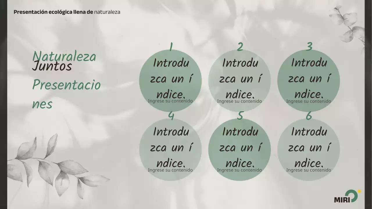 Promover la naturaleza verde, sencilla y respetuosa con el medio ambiente