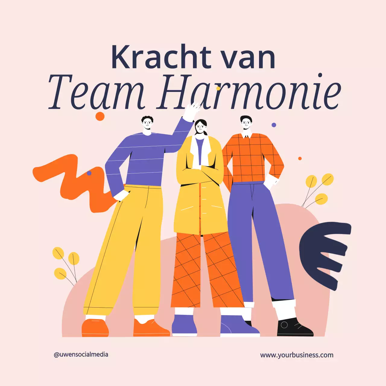 Beige en paars Trendy Team Harmony Tips & Gids