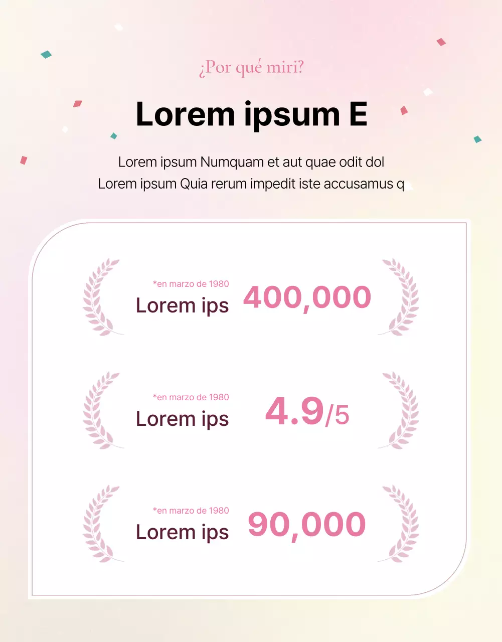 Promueva una introducción de detalle de moda en rosa