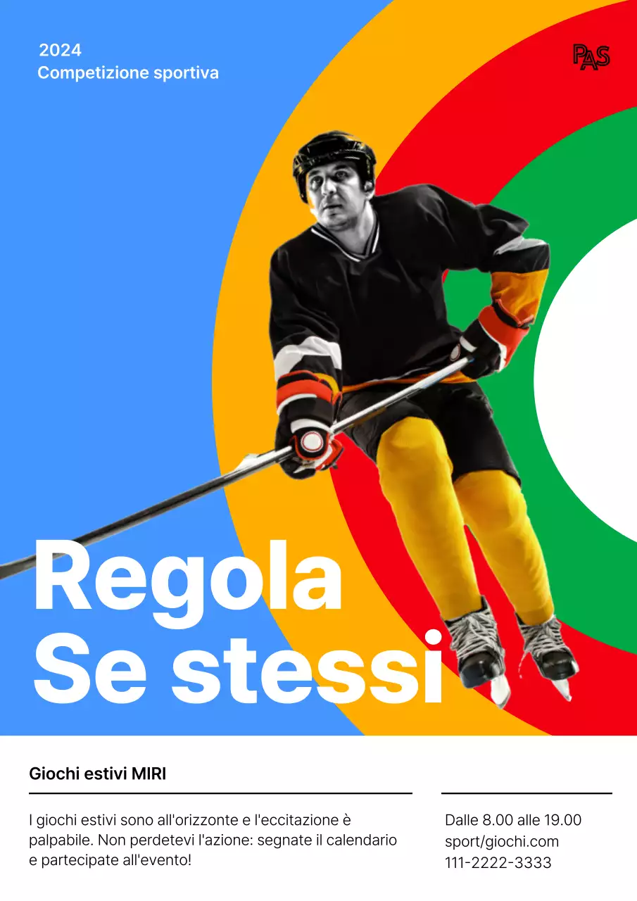 Promuovere InterHigh, una moderna competizione atletica nazionale per scuole superiori in rosso e blu.