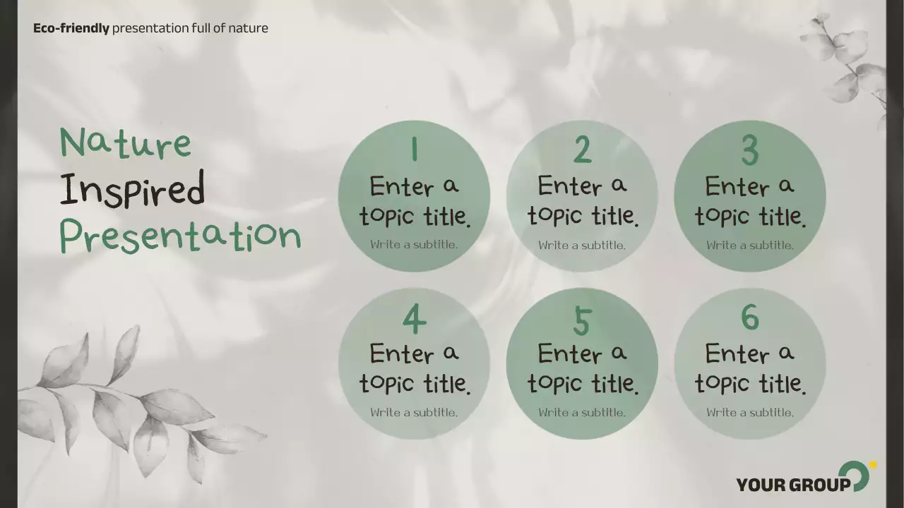 Green Minimal Nature Presentation