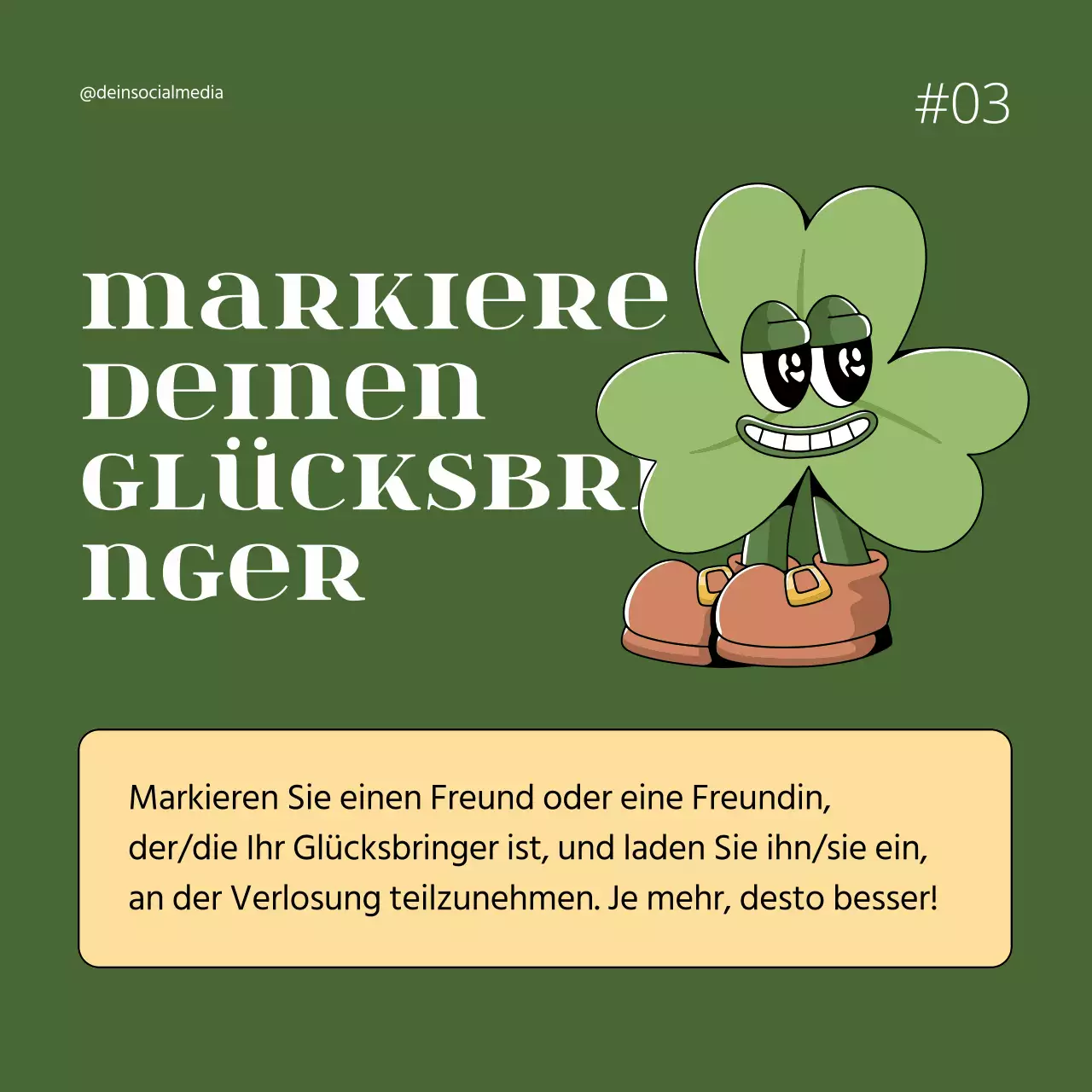 Grün-gelbe Retro-St.-Patrick's-Day-Werbung