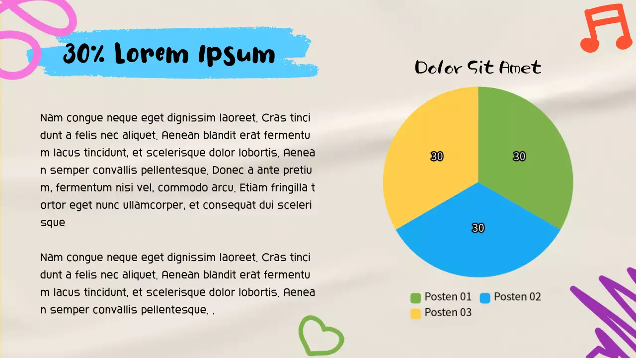 Beige Trendy Fun Crumpled Paper Lernpapier